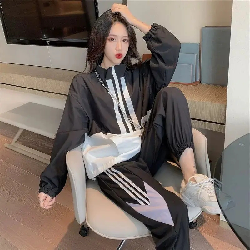 

2020 new spring clothes light mature style small man sports leisure occupation two piece set