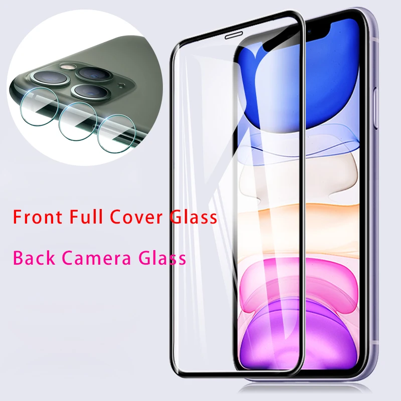 Закаленное стекло для камеры iPhone 11 Pro Max Защитное объектива 7 8 6 6S Plus 9D защита