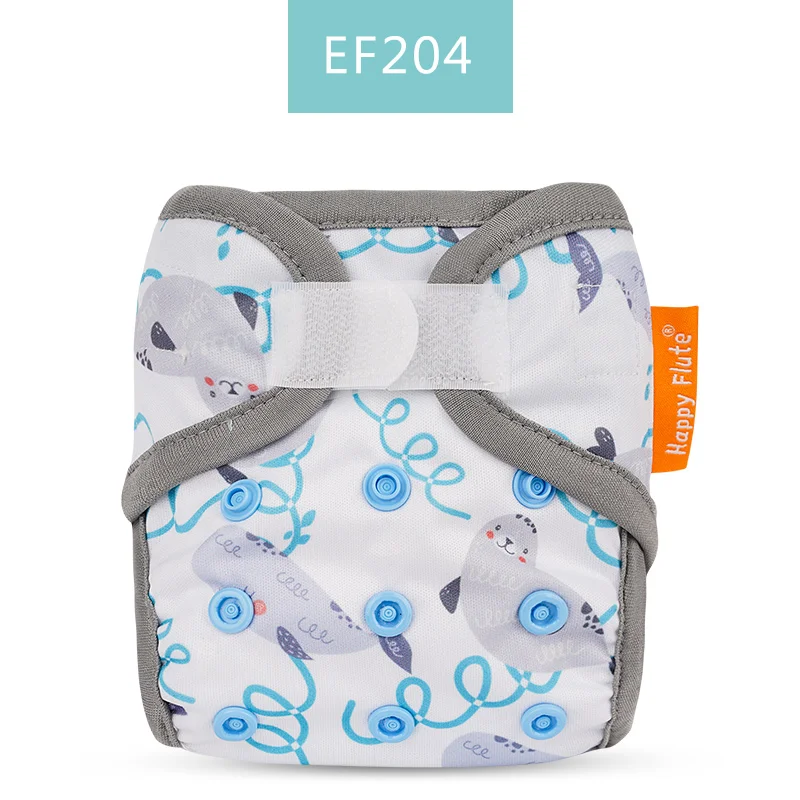 Happyflute новорожденный с принтом PUL дизайн оснастки или Крюк& Петля эко-ткань пеленки крышка ребенка - Цвет: SMT036EF204