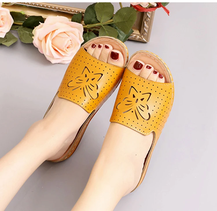 2022 New Shoes Sandals Women Outdoor Walking Shoes Retro Ladies Shoes Slip On Women Shoe Slipper Female Zapatillas Muje Footwear