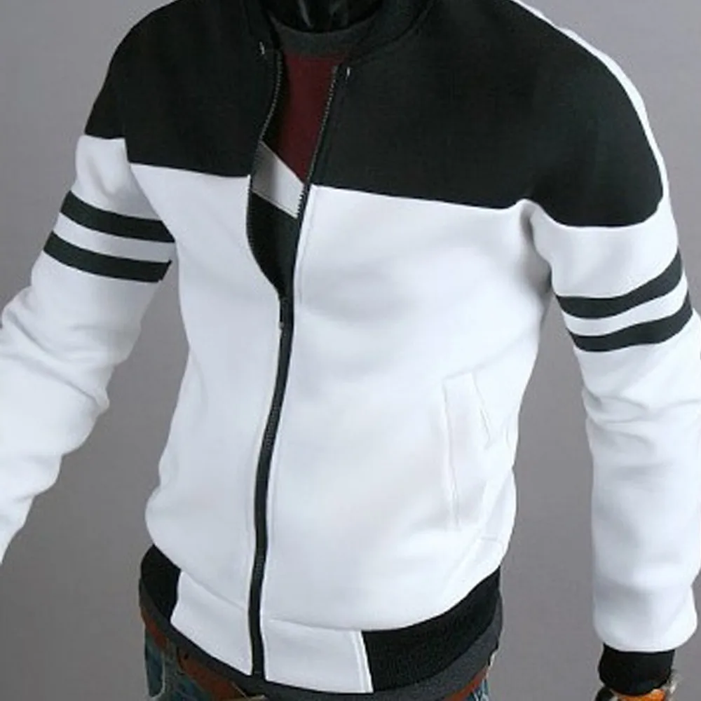 Мужские верхние куртки пальто осень зима молния мужская верхняя одежда мужская одежда спортивная Лоскутная Плюс 4XL