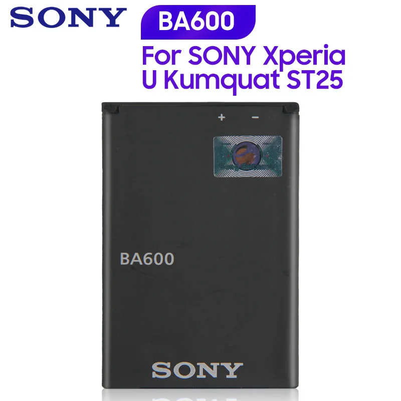 Оригинальная запасная батарея Sony BA600 для ST25i ST25C Xperia U Kumquat аутентичная телефона 1290