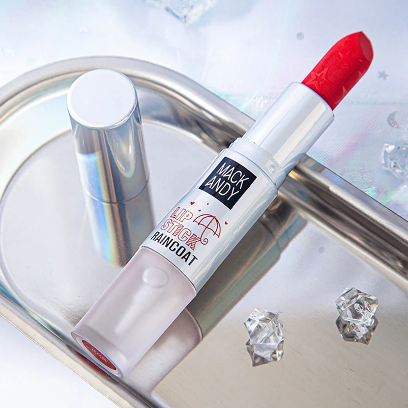 

New Beautiful Velvet Matte Foggy Lipstick & Fixation Raincoat Waterproof Long lasting Silky Touch Quick dry Charming Lips Makeup