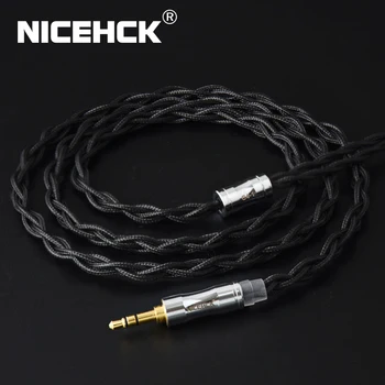 

NICEHCK C4-1 Cable 6N Single Crystal Copper UPOCC Silver Plated 3.5/2.5/4.4mm MMCX/2Pin/QDC/NX7 For MoondropTFZ TANCHJIM