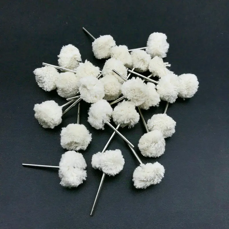 50 шт. зубные шерстяное шлифовальное колесо подушка для полировки кисти низкая