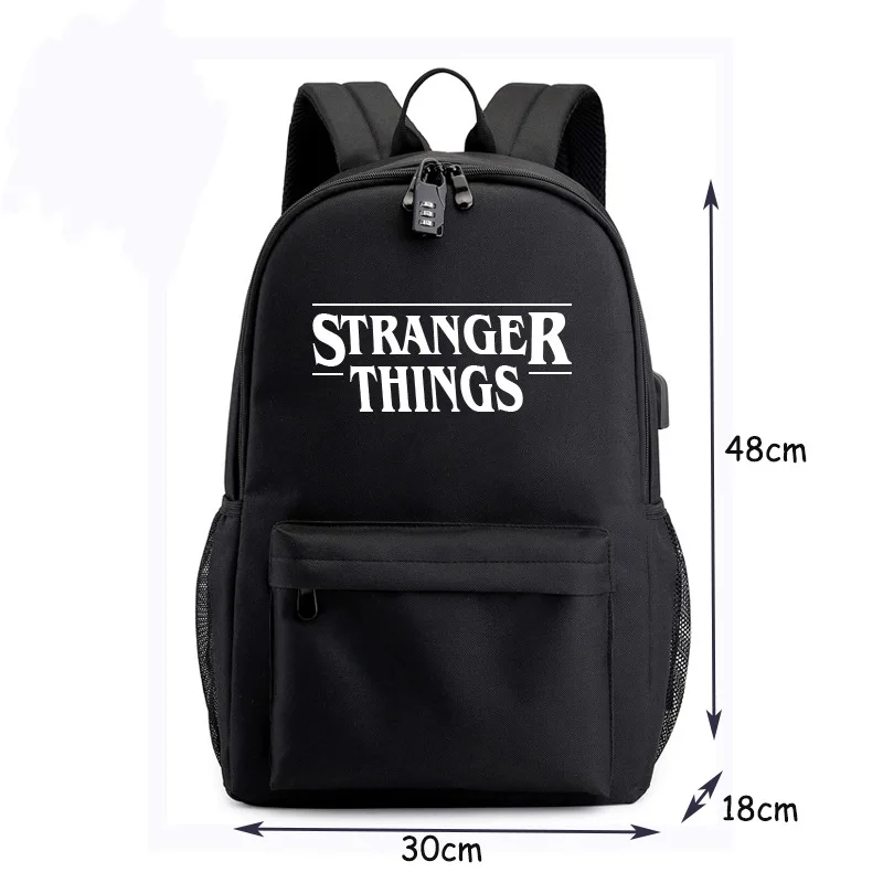 Странные вещи, светящаяся школьная сумка, Брезентовая Водонепроницаемая Повседневная сумка на плечо, рюкзак для путешествий для мальчиков и девочек, рюкзак Mochilas