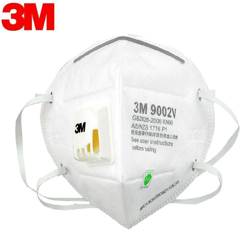 

10pcs 3M N95 Face Mask 9501+ 9001 9002v with Respirator Valve FFP2 Mask Anti Dust Protective Dustproof PM2.5 Protective Mask