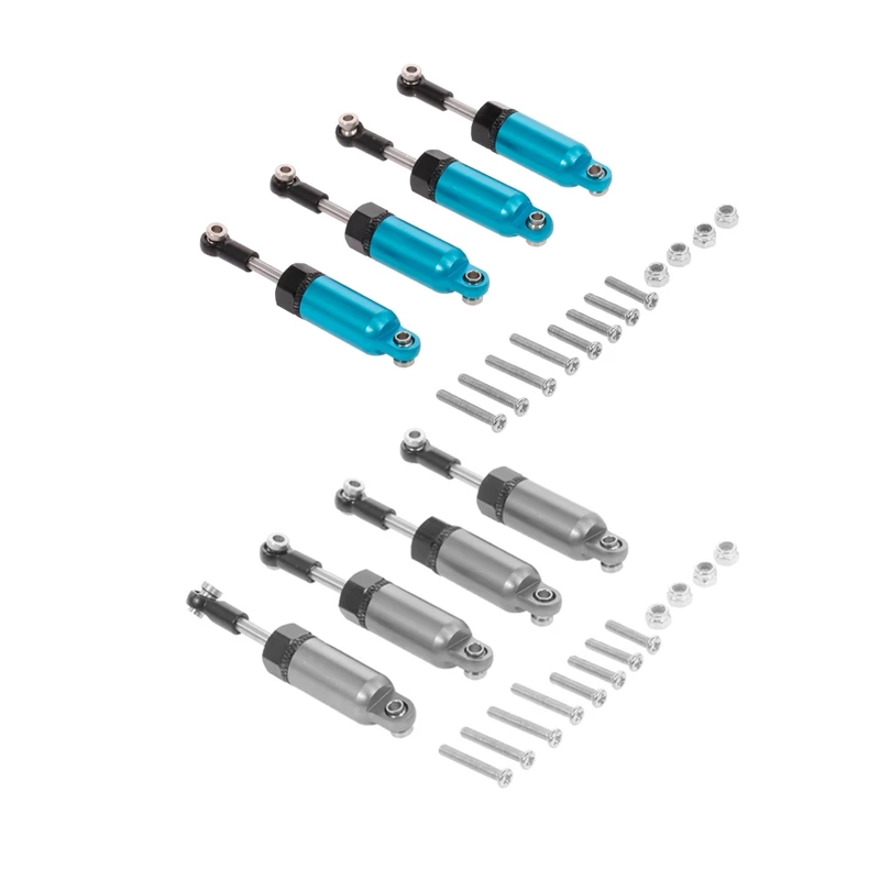 8Pcs Alloy Shock Absorber for WPL 1:16 Henglong C-14 C-24 Pickup Crawler Half Truck RC Car Spare Parts Blue &amp Gray | Игрушки и хобби