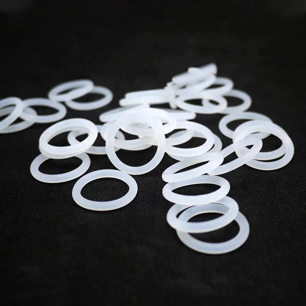 Red/White 3.5mm Wire Diameter Food Grade Safe Silicone O Rings Gaskets OD 12-46mm O Ring Seals Washer