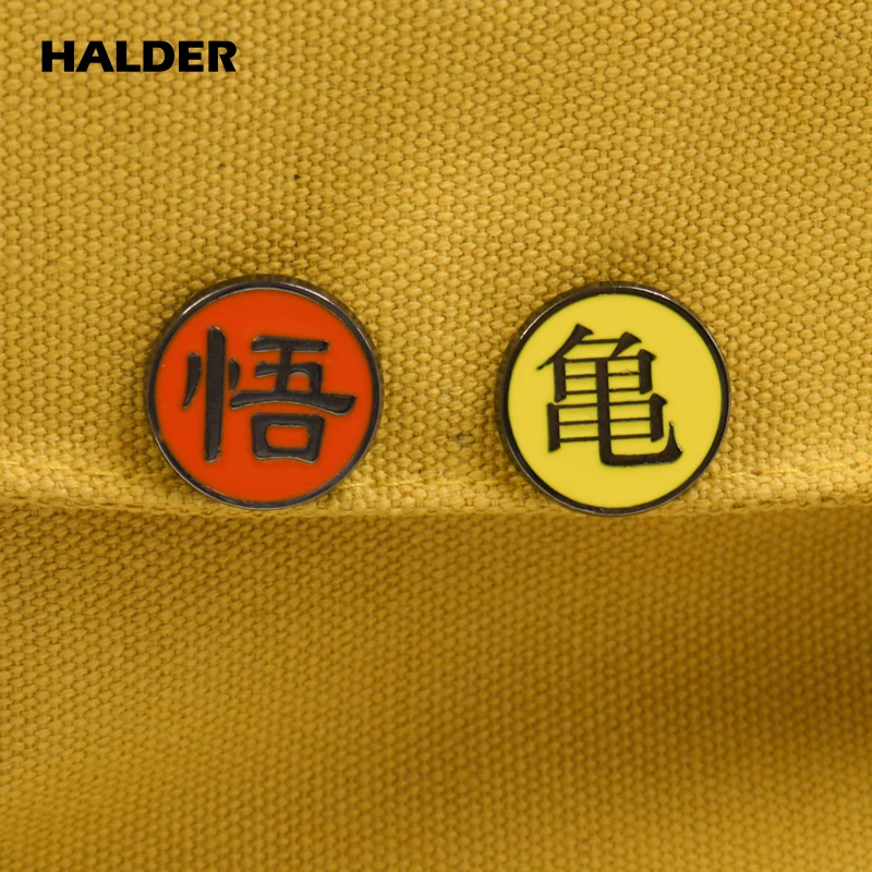 

BR0053 HALDER Dragon Ball Z Son Goku Son Gohan Tang Costume Oogway Dende Brooches Lapel pin Clothes backpack badge Denim Jewelry