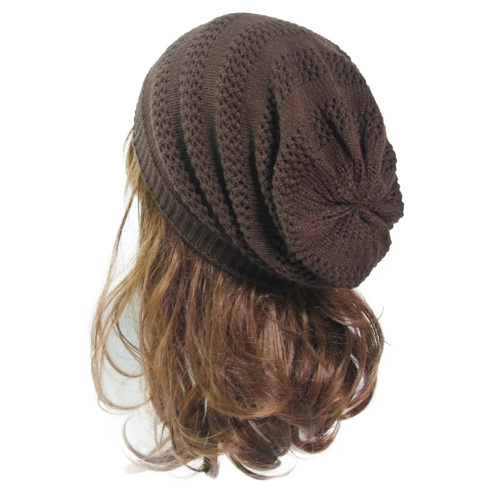 Новинка, теплая шапка, одноцветная, Вязанная, Skullies Beanies, зимние шапки для мужчин и женщин, полые шапки, Gorras Bonnet, двухслойная теплая шапка