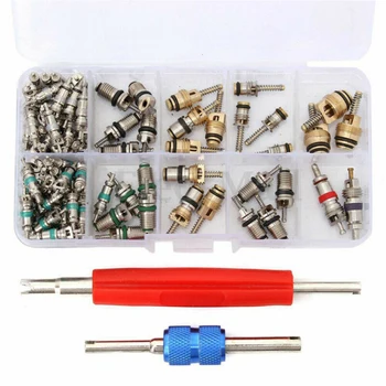 

102 Pcs Auto Car R12 &R134a A/C Air Conditioners Valve Core Remover for R12 R134a A/C Tool Kit