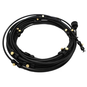 

Outdoor Misting Cooling System Kit for Greenhouse Garden Patio Watering Irrigation Mister Line 12M System
