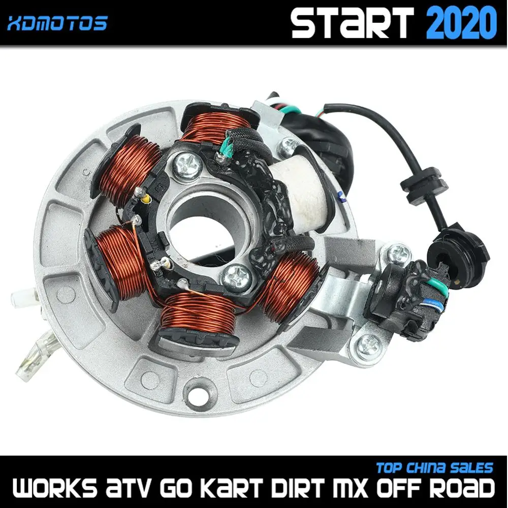 Двигатель LF140 6 катушек статор зажигания для Lifan 140 140cc 1P55FMJ горизонтальные