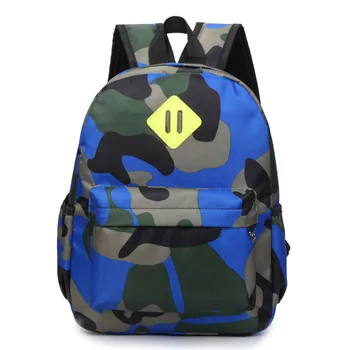 

Blue Camouflage Print Toddler Backpacks Kids Schoolbag Light Kindergarten Bookbag for Boys Girls 1-3 Years Old Mochilas Infantil