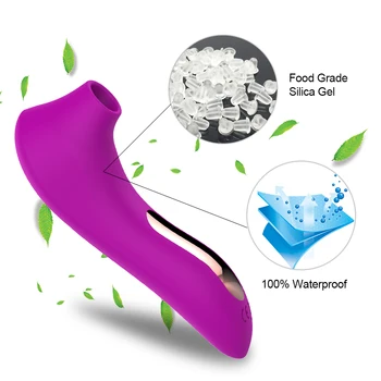 Sucking Vibrator Clit Nipple Sucker for Women men Dildo Clitoris Stimulator Pussy Oral Blowjob Etotic Sex Toys for Adult Couple 3