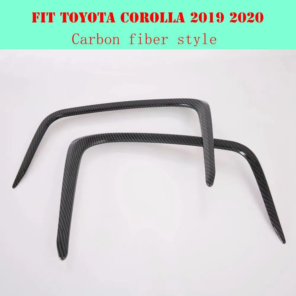Для Toyota Corolla Автомобильная ABS Хромированная передняя противотуманная фара рамка декорация для автомобилей крышка лампы Отделка