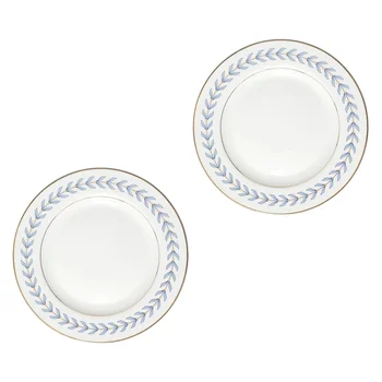 

2Pcs Salad Dish Ceramic Plate Steak Plate Dessert Plate Food Serving Dish For Kitchen Home Restaurant Hotel