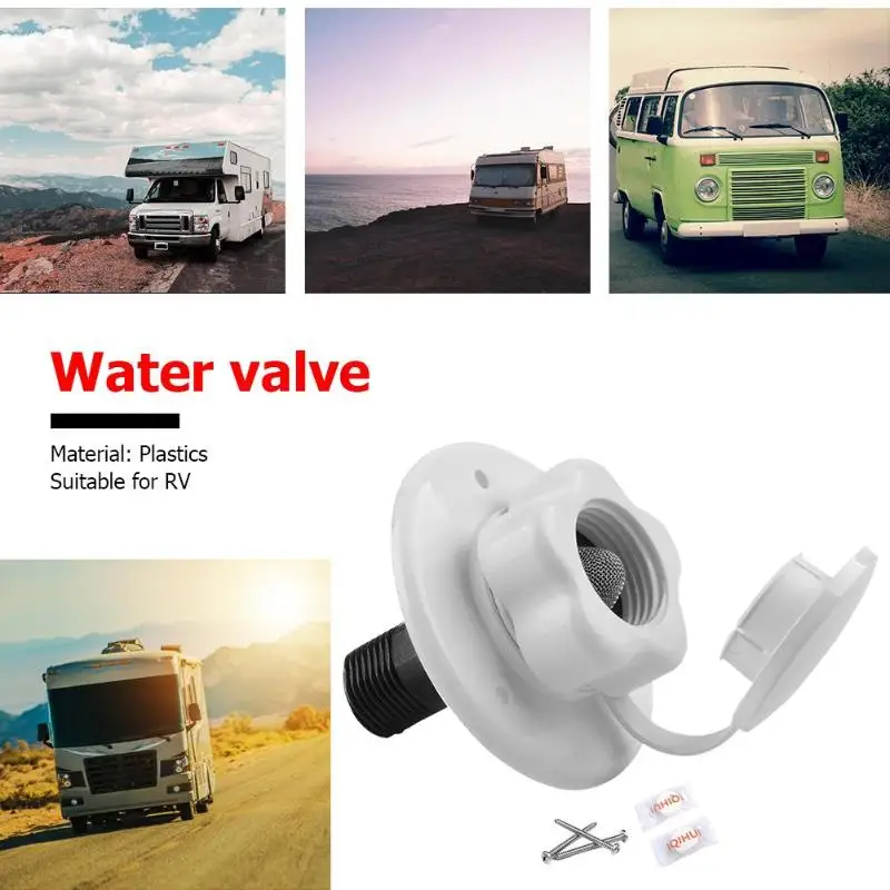 Встроенный обратный клапан RV город заливка воды Впускной фланец фильтр из нержавеющей стали для прицепа морской с обратным клапаном
