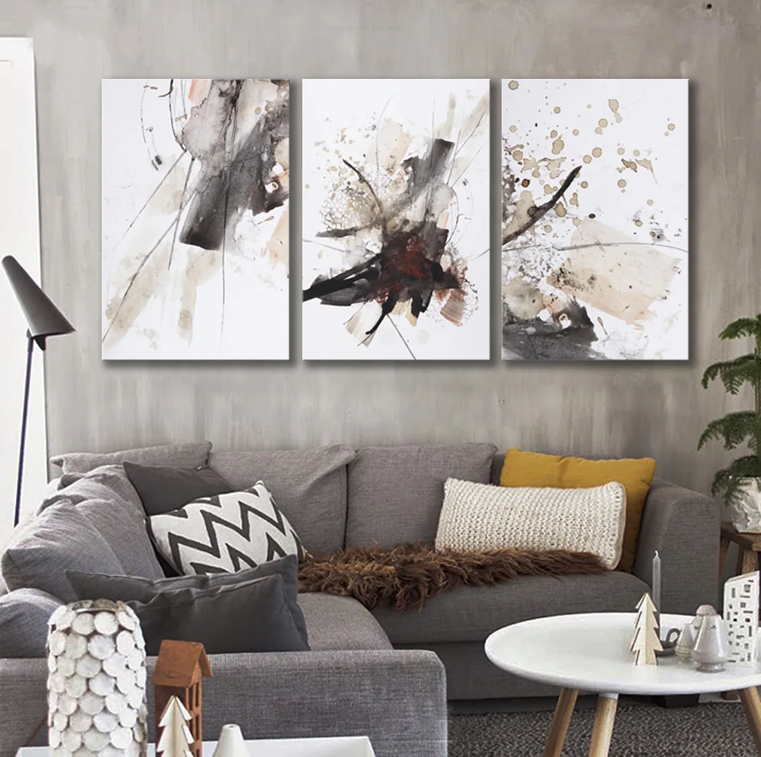 Abstract Canvas Painting Decorative Oil Hot Nordic Minimalist Hotel Home Decoration Wall Art | Дом и сад