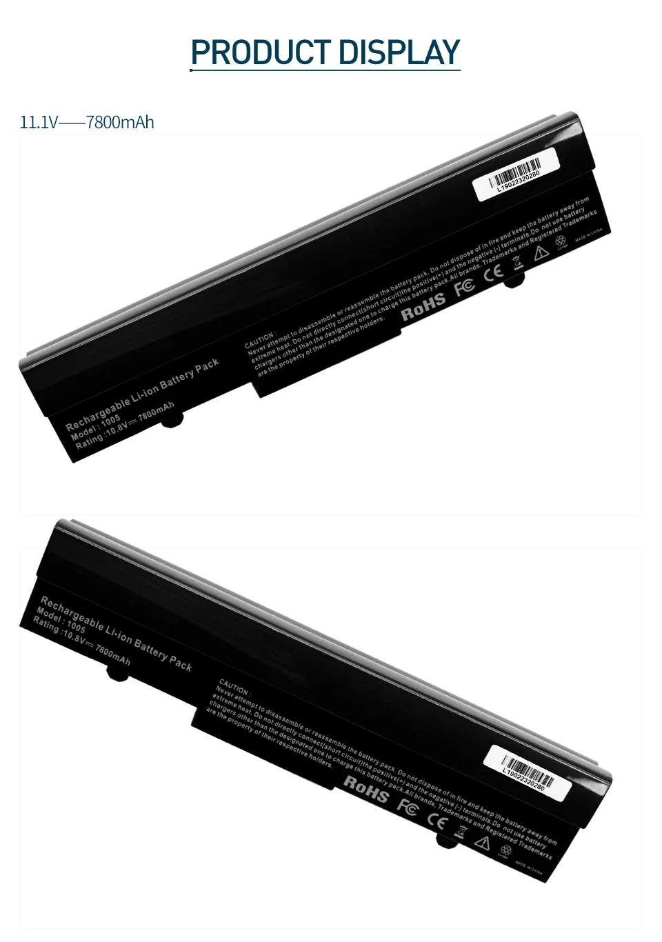 11,1 V 6600mAh Аккумулятор для ноутбука Asus Eee PC 1001PX 1001PQ 1001HA 1005 P 1005 1005HA AL31-1005 AL32-1005 ML32-1005 PL32-1005