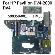 KoCoQin материнская плата для ноутбука hp павильон DV4-2000 DV4 материнская плата 590350-001 590350-501 NAL70 LA-4106P HM55