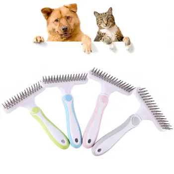 

Cat Dog Hair Brush Remover Needle Rake Comb Pet Massager Cleaning Grooming Tool Rake Comb Short Long Hair Fur Shedding Remove