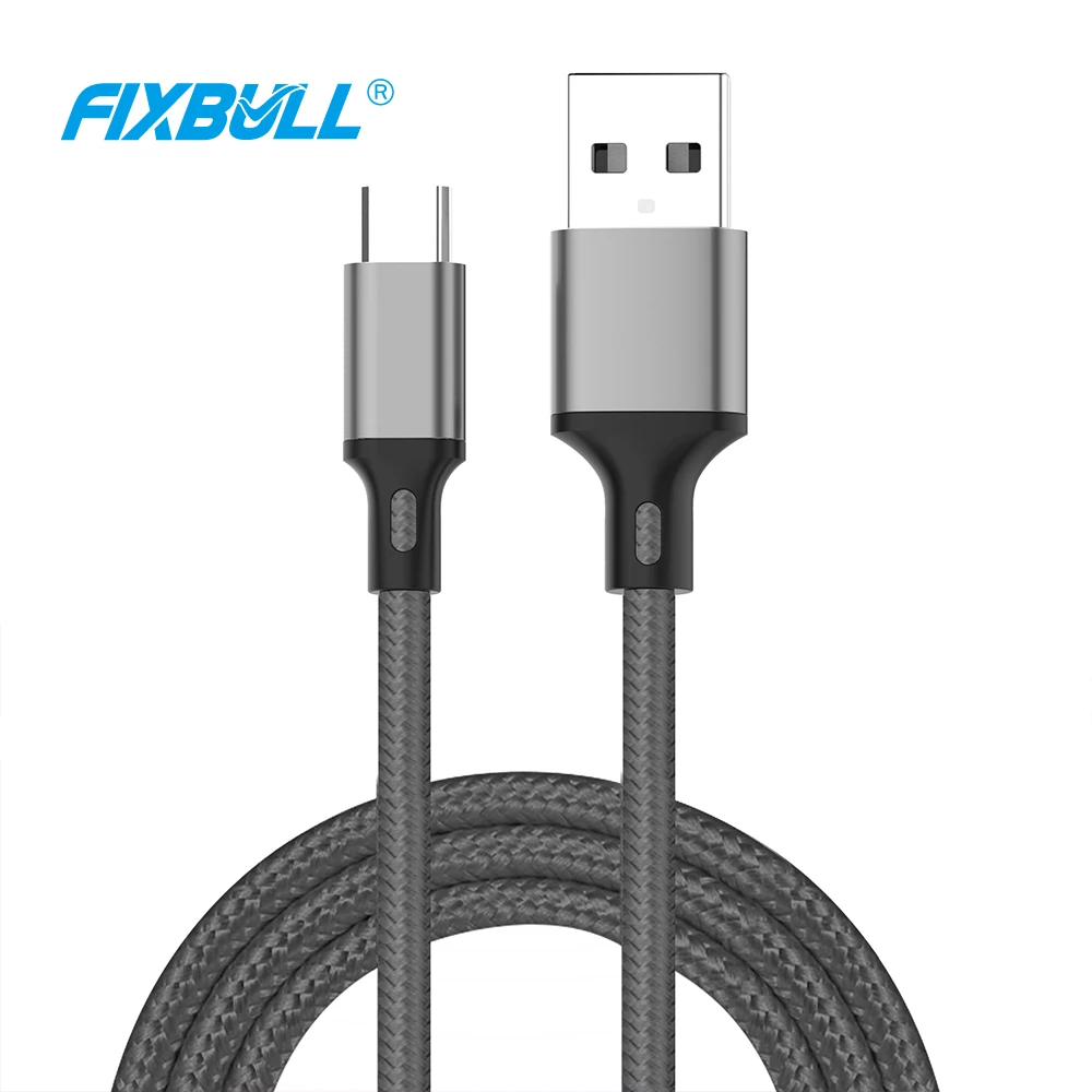Кабель USB для зарядки и передачи данных FIXBULL iPhone 6 6s 7 8 Plus Xs Max XR X 10 11 5s iPad нейлон