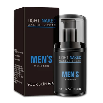 

Men's Makeup Cream Lasting Cover Acne Marks Primer Makeup Whitening Invisible Freckles Pores Moisturizing Brightening Cosmetic