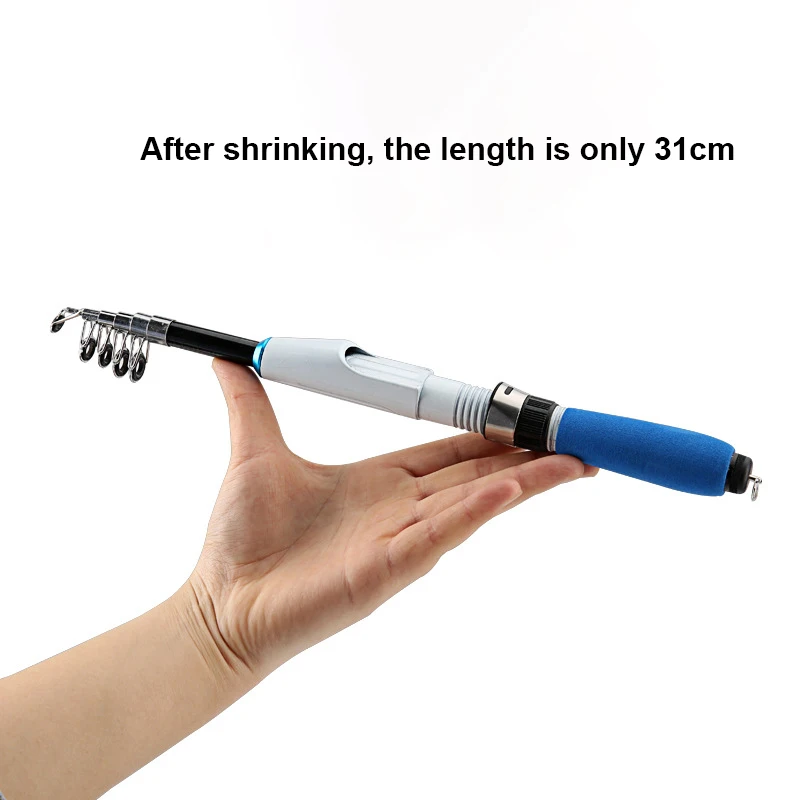High Quality Fishing Rod 1.0m-2.3m Mini Telescopic Performance Sea Spinning Pole | Спорт и развлечения
