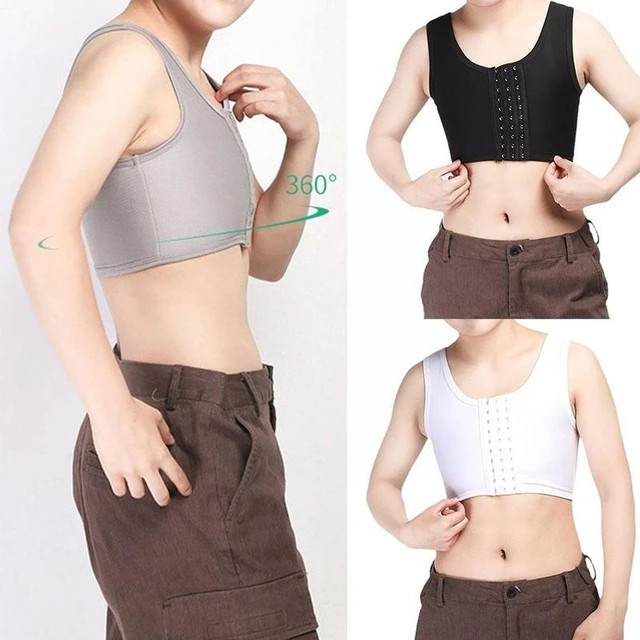 Chest Slimming Binder Trans Les Cosplay Bust Reduce Shapewear Vest Breast  Flatten Corset Hook & Loop Fastener Tape