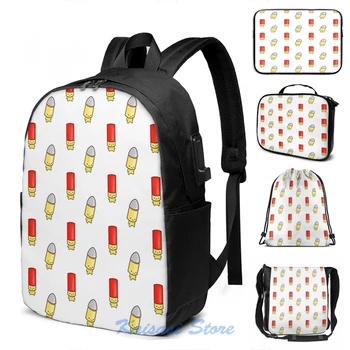

Funny Graphic print Enter the Gungeon USB Charge Backpack men School bags Women bag Travel laptop bag