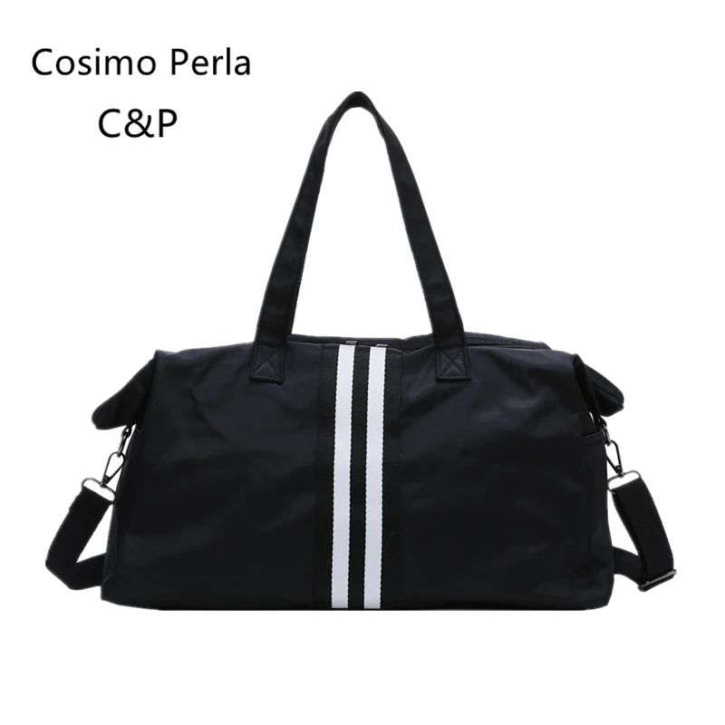 Мужская нейлоновая спортивная сумка, Женская Полосатая Сумка для плавания, тренировочная сумка для йоги, сухая влажная разделительная переносная сумка для путешествий