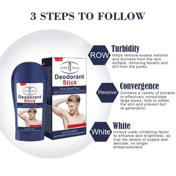 

Aichun Beauty Men 50ml Moisturizing Whitening Deodorant Underarm Anti Odor Stick Armpit Cream U1P6