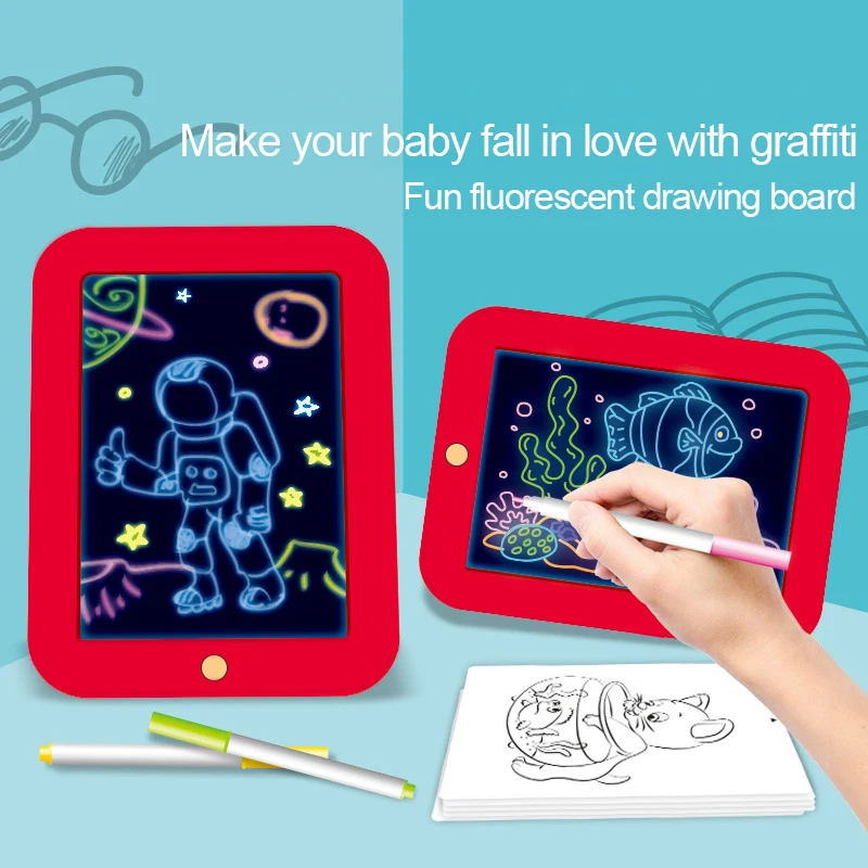 Chico es magia 3D Pad niños tablero de dibujo pintado a mano de colorido luminoso de la electrónica tableros de escritura Graffiti pintura