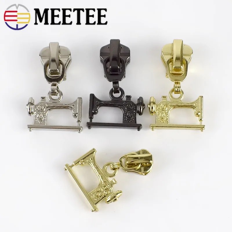

10pcs 3# 5# Meetee Zipper Sliders for Metal &Resin Zipper Puller Head DIY Zip Repair Kits Sewing Clothing Bags Accessories F2-5