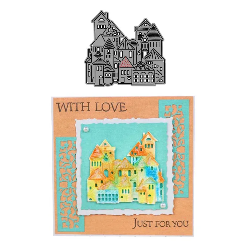 

Metal Cutting Dies for Scrapbooking Love House Die Cut 2019 New Craft Stencil Handmade Paper Knife Card Making Model Decoration