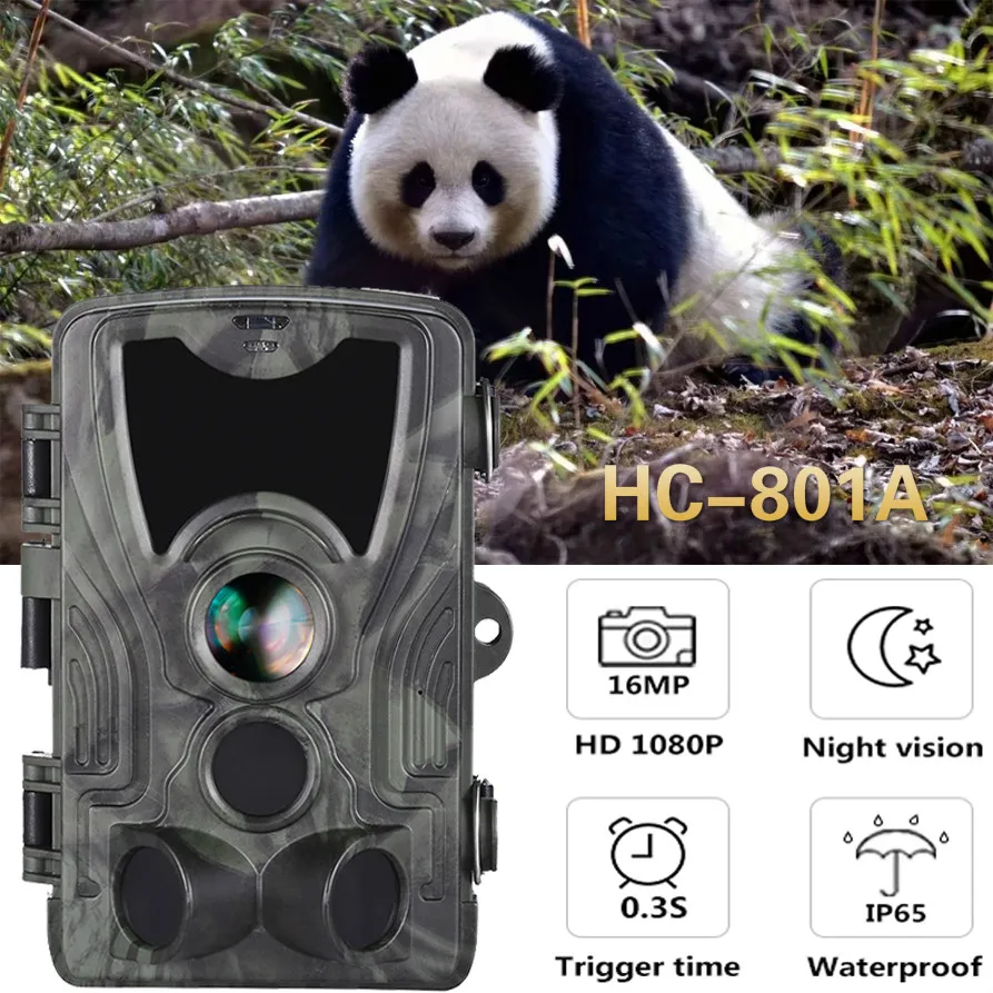 

Suntekcam For Hunting Camera 1 Waterproof Wildlife Photo Trap Surveillance Cams HC801A 6MP 1080P IP65 Night Vision Trail Cameras