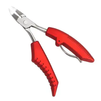 

1PC Durable Plastic Handle Cuticle Cutter Skin Plier for Fingernails Toenails