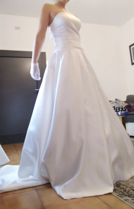 Простые Boho A-Line Свадебные платья без бретелек, сатин ДРАПИРОВАННОЕ свадебное платье с бантом и поясом Vestidos De Noiva платья для невесты Самые