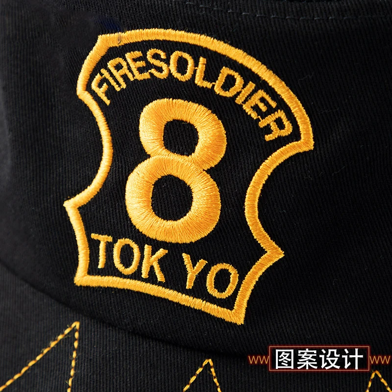 Аниме Enn No Shouboutai Fire Force Косплей Панама в стиле унисекс модная мужская и женская вышитая Солнцезащитная шляпа для рыбалки шляпа крутая