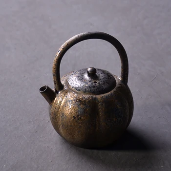 

LUWU japanese ceramic teapots pumpkin chinese kung fu tea pot drinkware 280ml