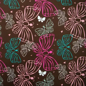 

1 yard Polyester/PVC coated Waterproof Fabric for bag, Butterfly (width=140cm)