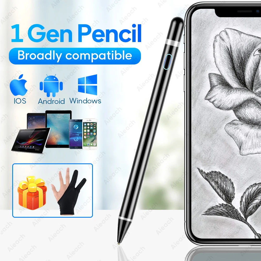 Ручка сенсорная для смартфона ручка рисования XiaoMi Redmi Samsung iPhone 11 Pro HuaWei P30 Apple iPad