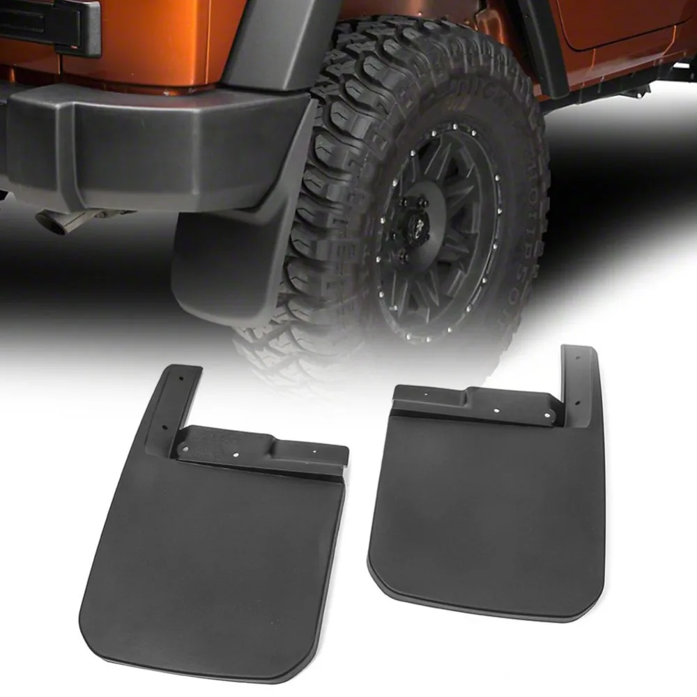 4 шт передние задние брызговики Брызговики-крыло для Jeep Wrangler JL черный пластик прямой Болт установка наружные части