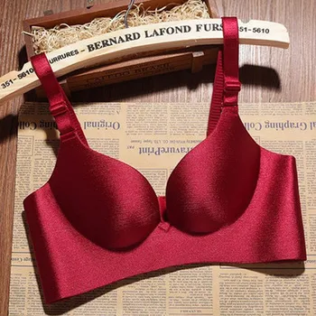 

Simple and adjustable Sexy Comfortable Gather No trace Seamless Backless Ultra-thin Stereoscopic Deep V-neck women's bras Brand
