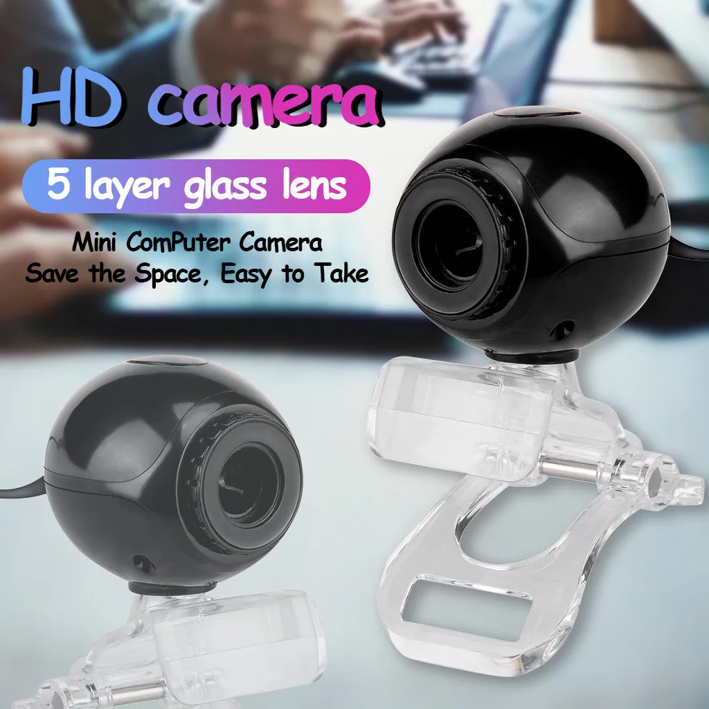 Mini Camera HD 1080P USB Webcam with Mic Night Vision Web Cam For PC Laptop Class 360 Degree Win7/8/9/10 |