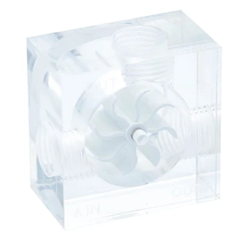 

Acrylic PC Computer Water Cooling Flow G1/4 Thread 3-Ways Water Flow Meter Indicator Cold Liquid Flow Rate