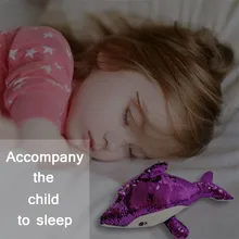 35 см Милые Блестки Дельфин Плюшевые игрушки Мягкий мультфильм животных мягкая подушка Морской Мир кукла Рождество год подарки для детей# P3