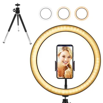 

LED Selfie Ring Light for Live Video Shooting Dimmable Fill Light Photography Light Photography Wedding Makeup